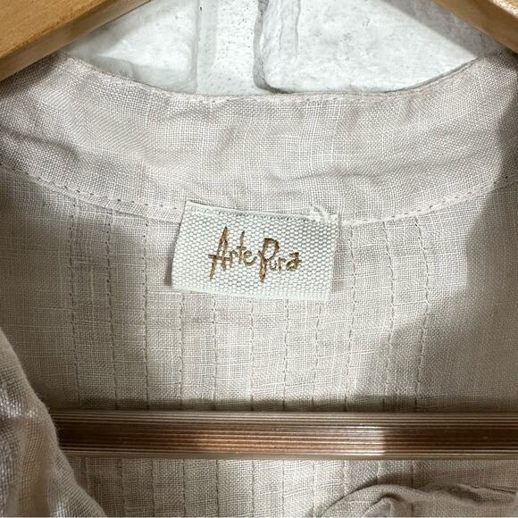 Arte Pura Linen Kaftan in Allen Farben Size Medium - Picture 6 of 12